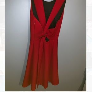 Zara red classic dress